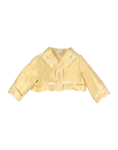 SUITS AND JACKETS Dolce & Gabbana Light yellow Girl Silk