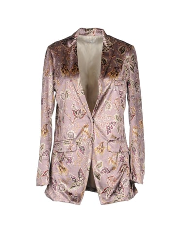 Motel Pastel Pink Print Single Breasted Jacket