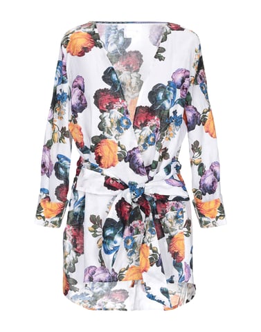 Anonyme Designers White Floral Design Jacket