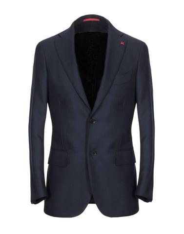 SUITS AND JACKETS Isaia Dark blue Man Wool