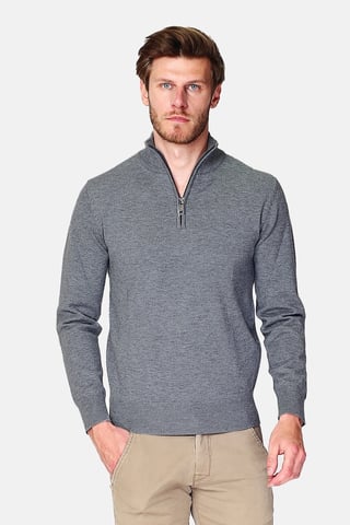 GB - William de Faye - Short zip - Dark Gray