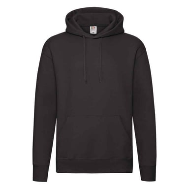 Fruit of the Loom Mens Premium Hoodie (Black)