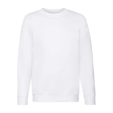 Fruit of the Loom Childrens/Kids Premium Drop Shoulder Sweatshirt (White)