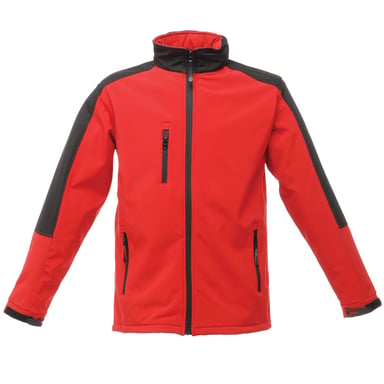Regatta Mens Hydroforce 3-Layer Softshell Jacket (Wind Resistant, Water Repellent & Breathable) (Classic Red/Black)