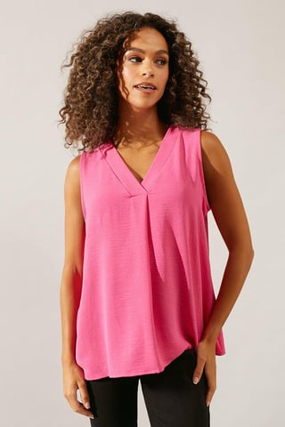 Pink Sleeveless Overhead Top
