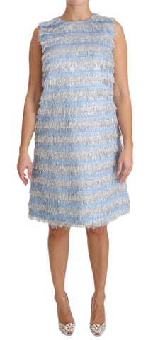Dolce & Gabbana Kvinnors Light Blue Silver Skift Klänning