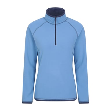 Mountain Warehouse Womens/Ladies Montana Half Zip Fleece Top (Dark Blue)