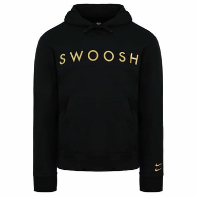 Nike Standard Fit Swoosh Logo Pullover Lange Mouw Zwart Heren Hoodie DC2587 010