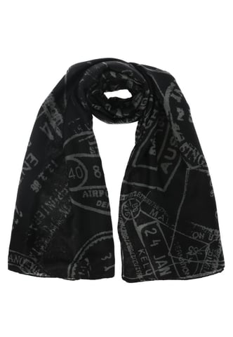 Alviero Martini Women's Printed Scarf in Black