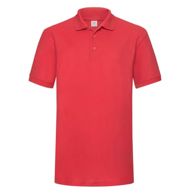 Fruit of the Loom Mens Polycotton Pique Heavy Polo Shirt (Red)