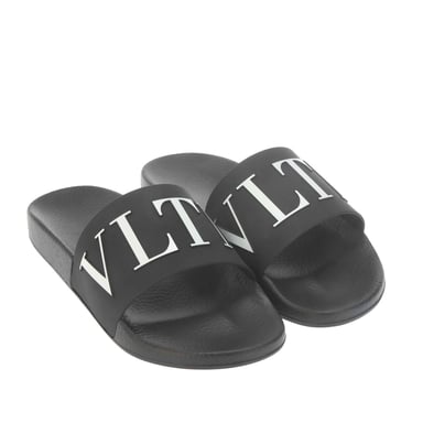 Men's Valentino Sliders in Black