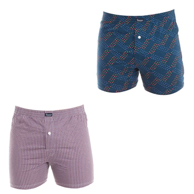 Pack of 2 Essential boxers with elastic band, model A0100 for men.