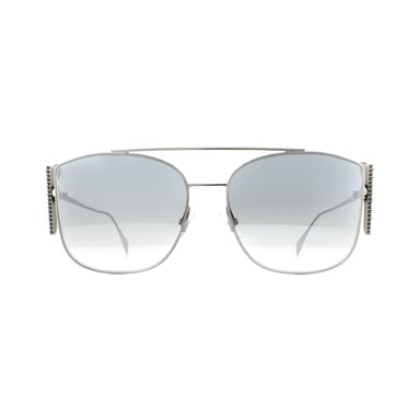 Fendi Sunglasses FF 0380/G/S 6LB IC Ruthenium Grey Silver Mirror