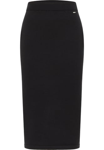 Dreimaster Knitted skirt women black