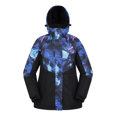 Mountain Warehouse Womens/Ladies Dawn II Printed Ski Jacket (Bright Blue)