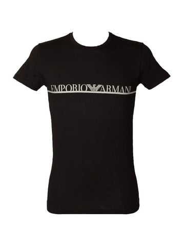 Emporio Armani T-shirt C-ringad Herr Blå
