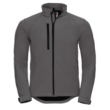 Russell Mens Water Resistant & Windproof Softshell Jacket (Titanium)