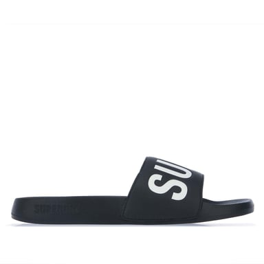 Men's Superdry Code Core Pool Slides in Black