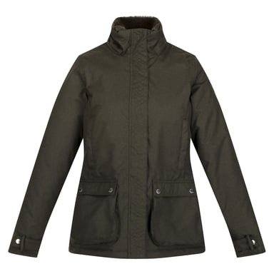 Regatta Womens/Ladies Leighton Waterproof Jacket (Dark Khaki)
