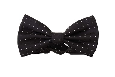 Dolce & Gabbana Gray 100% Silk Adjustable Neck Papillon Men's Tie
