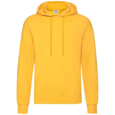 Fruit Of The Loom Unisex Adults Classic Hooded Sweatshirt (Sunflower)