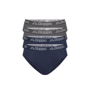 Kappa 4-Pack Slip in Blue/Dark Grey