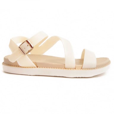 Montevita Flat Sandal Summi8 In White