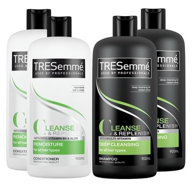 TRESemme Cleanse and Replenish Shampoo and Conditioner, 2 Pack, 900ml