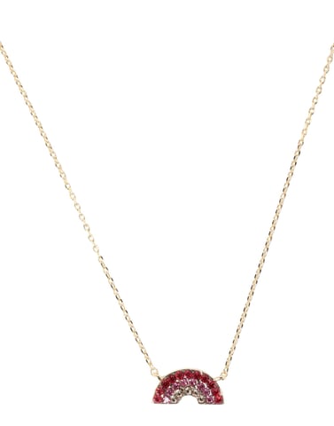 Estella Bartlett Gold Plated Rainbow Necklace