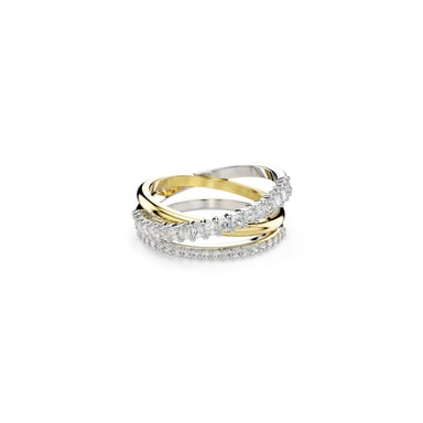 Swarovski 'Hyperbola' Dames Ring van Basismetalen - Zilver/Goud 5689729