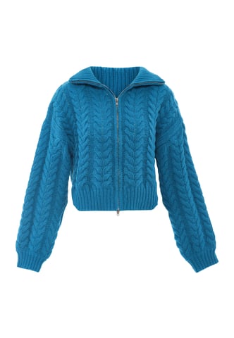 Mymo Cardigan women turquoise