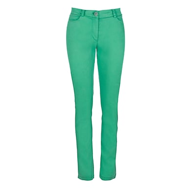 Green Tie Dye Long Fitted Pants