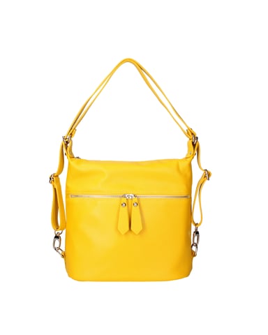Viola Castellani Shoulder bag convertible into a backpack Women YELLOW