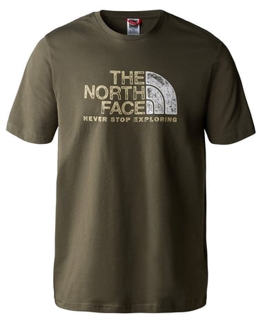 The North Face Mens Rust Logo T-Shirt Olive Green