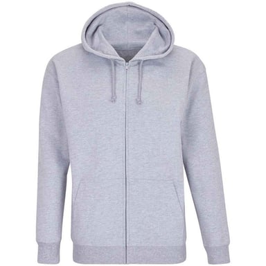 SOLS Unisex Adult Carter Full Zip Hoodie (Grey Melange)
