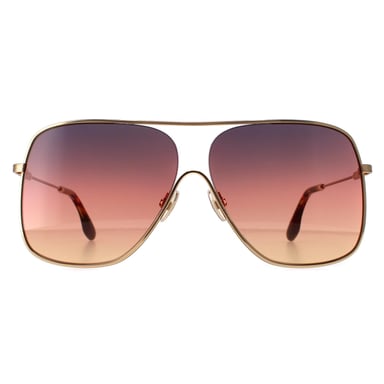Victoria Beckham Aviator Womens Gold Brown Gradient VB132S