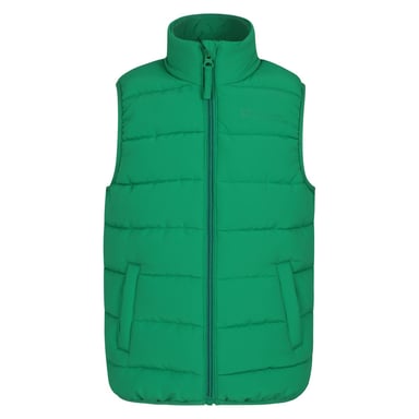 Mountain Warehouse Childrens/Kids Rocko Plain Padded Gilet (Green)