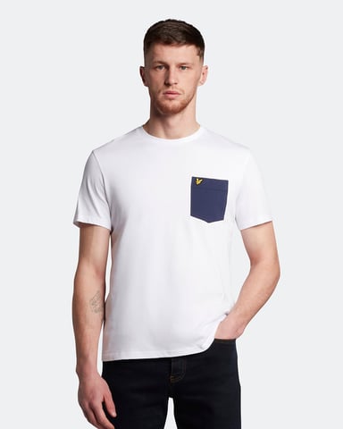 Lyle & Scott Contrast Pocket T-Shirt in Multicolour