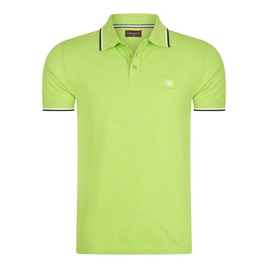 Cappuccino Italia Polo SS Polo Applique Pique Green