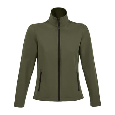 SOLS Womens/Ladies Race Soft Shell Jacket (Army)