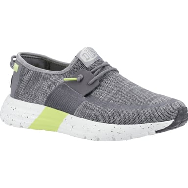 HEYDUDE Sirocco Sport Mode Heren Sneakers In Gemêleerd Grijs/Zwart.