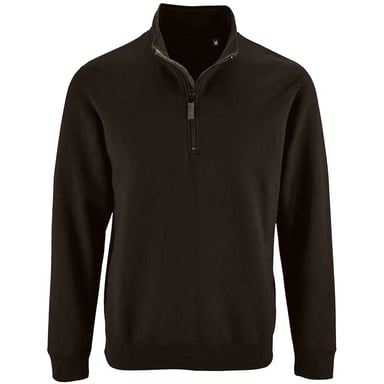 SOLS Mens Stan Zip Standing Collar Jumper (Black)
