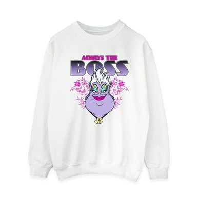 Disney Womens/Ladies The Little Mermaid Ursula Mum Is The Boss Sweatshirt (White)