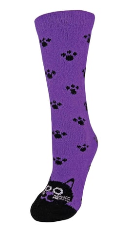 Nieuwigheid pantoffelsokken voor dames met dierenmotieven - Kat