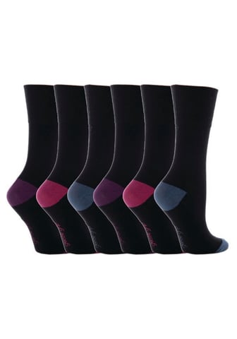 Gentle Grip - 6 par icke elastiska Gentle Grip-strumpor för damer - GG11