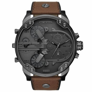 Diesel DZ7413 Mr. Daddy 2.0 Chronograaf Herenhorloge Bruin Leer