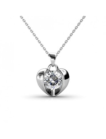 Simply Love Pendants - Silver and Crystal
