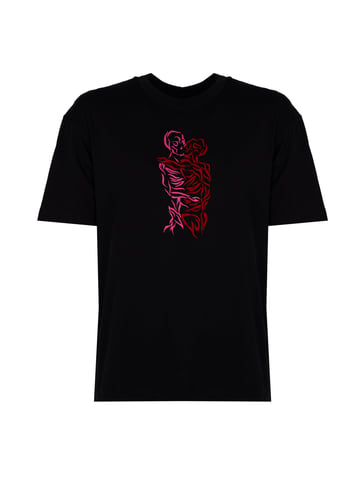 Les Hommes T-Shirt Love After Death Men's Black