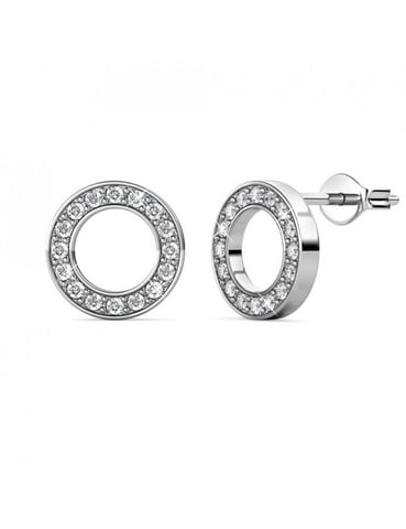 Ophir Earrings - Silver and Crystal