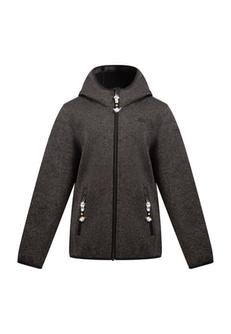 Schmuddelwedda Gebreide fleeceblouse voor meisjes meisjes (kinderen) grijs melange